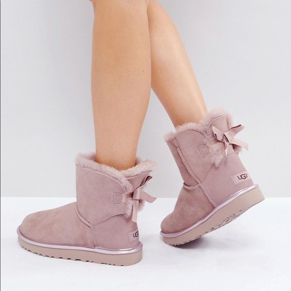 ugg mini bailey bow ii metallic